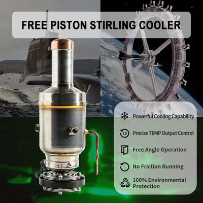 130K Stirling Cryocooler Ultra Low Temperature Free Piston Cooler with 3- from -145C