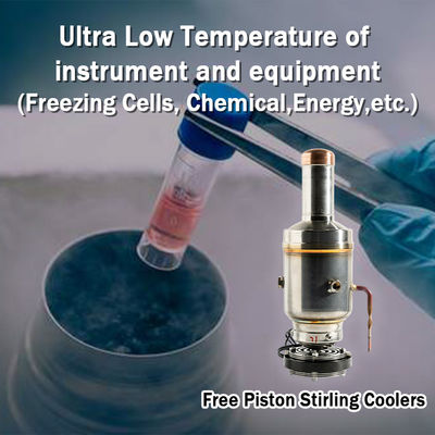 12V/24V/110V-240V Voltage Free-Piston Stirling Cooler for Ultra Low Temperature -130C
