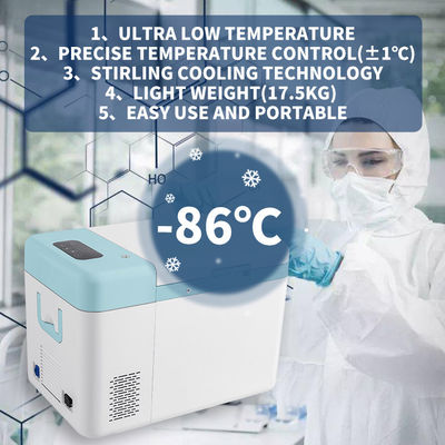 Stirling Fridge -86C for Medicine Portable Freezer 12V/24V 100V to 240V/50Hz 100W