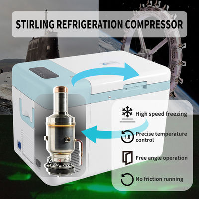 Stirling Fridge -86C for Medicine Portable Freezer 12V/24V 100V to 240V/50Hz 100W