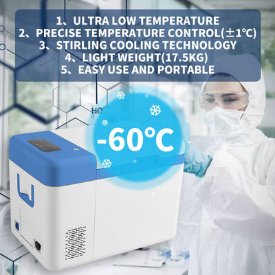 25L Hospital Cryogenic Chest Ultra Low Temperature Freezer Single-Temperature Control